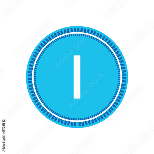 Initial Letter Logo I Template Vector Design