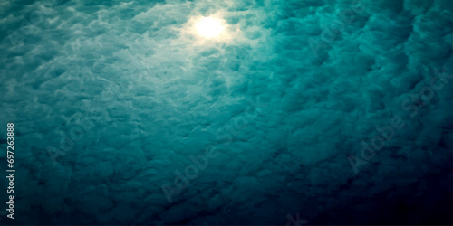 Fotografija scene with rays of light blue sky premium royal effect on the abstract backgroun