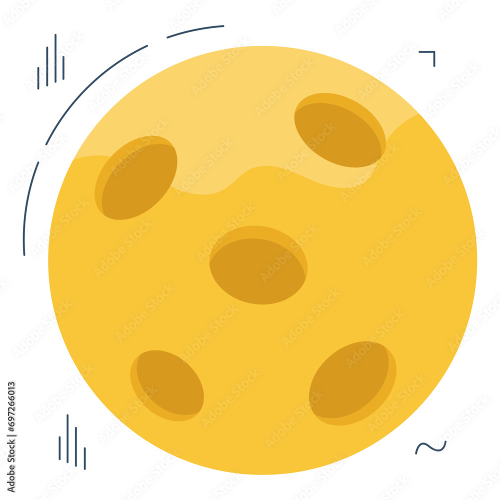 Fototapeta premium Premium download icon of moon