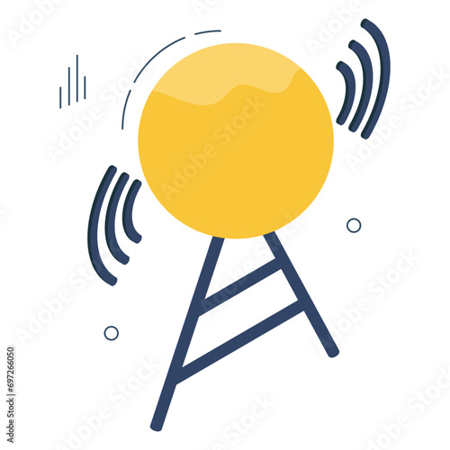 Premium download icon of signal tower 

 photo