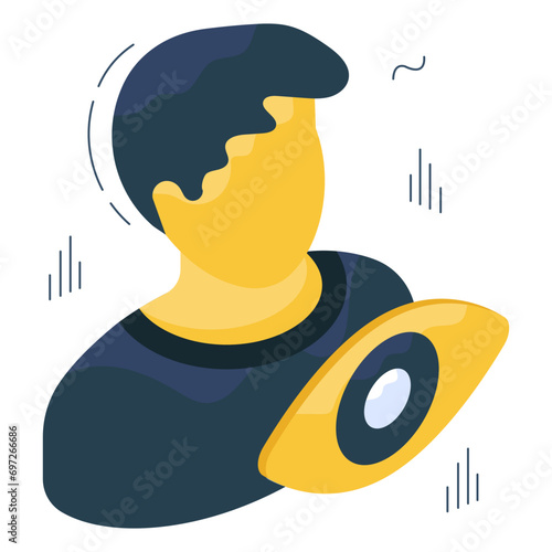 Modern design icon of user monitoring 


