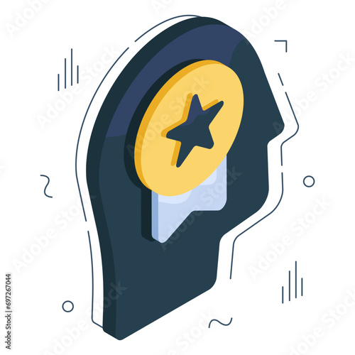 Premium download icon of best employee 


