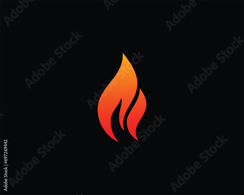 fire logo, simple fire logo, fire icon