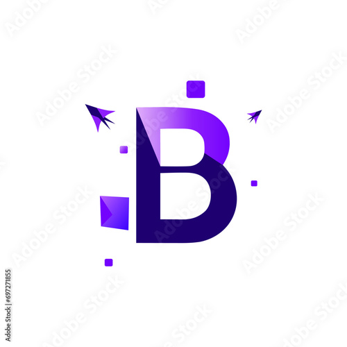 Creative B Letter Logo Template.