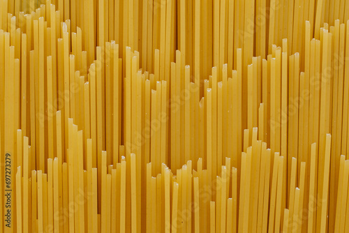 a lot of spaghetti pasta close-up