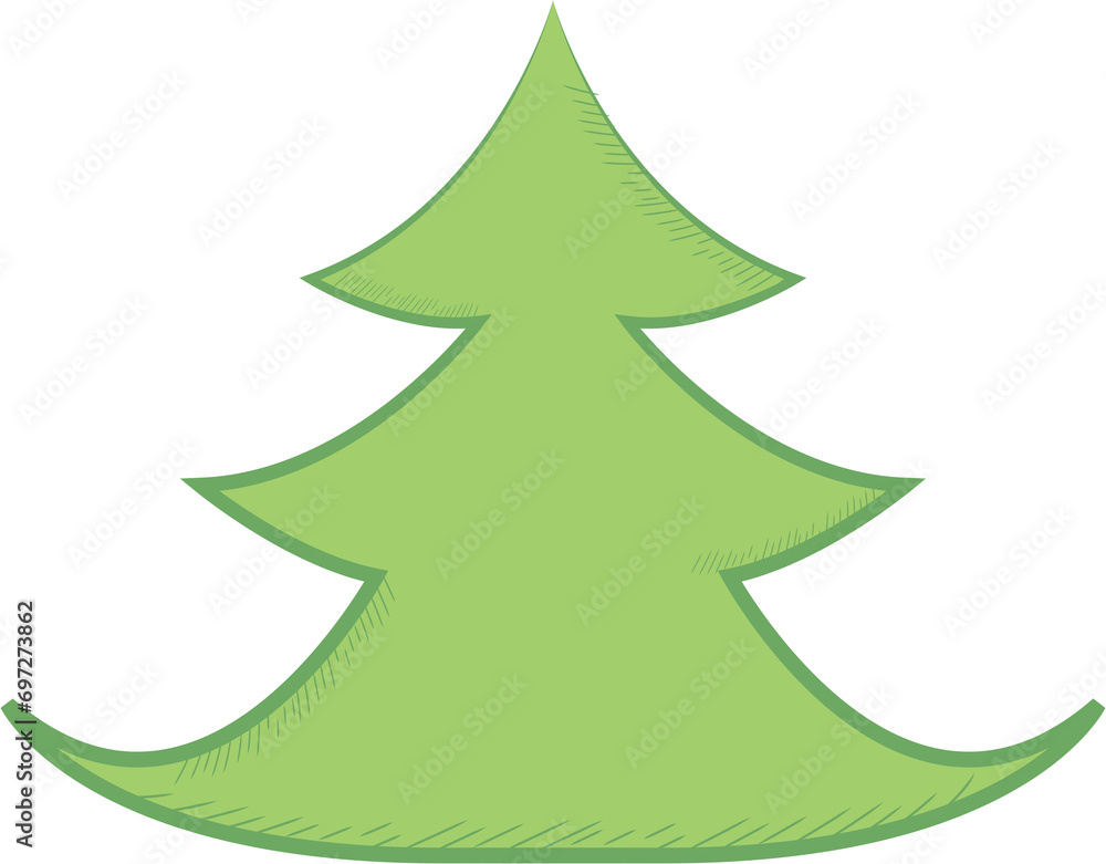 Fototapeta premium Christmas Tree Illustration
