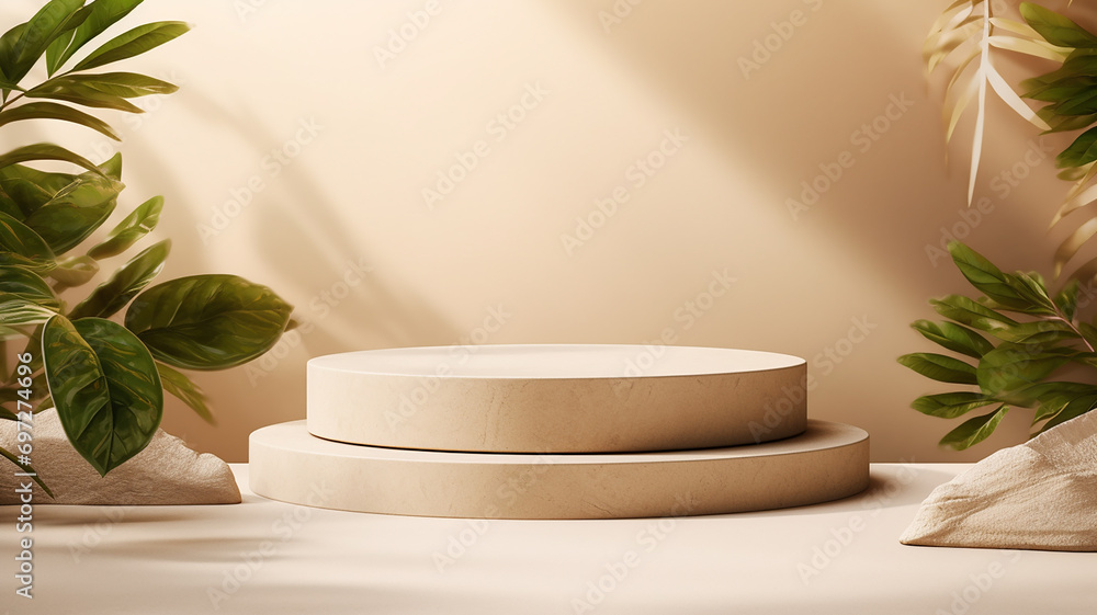 3d rendered empty display podium Minimal scene for product display presentation 3d rendered empty display podium Minimal scene for product display presentation