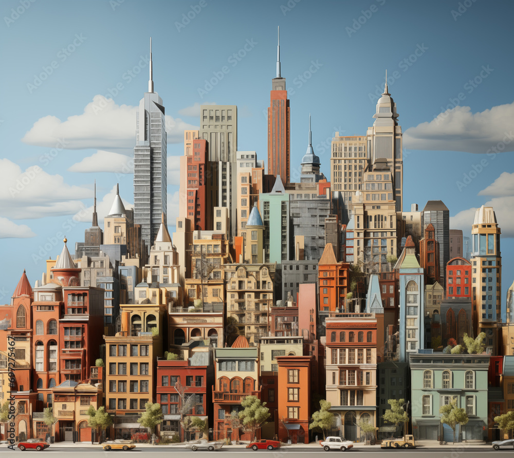 Fototapeta premium city skyline
