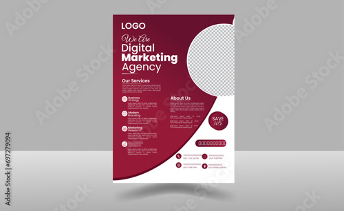 Creative Corporate business flyer template for poster flyer cover. Corporate business annual report, flyer mockup. Modern  trendy creative corporate multipurpose official business flyer.