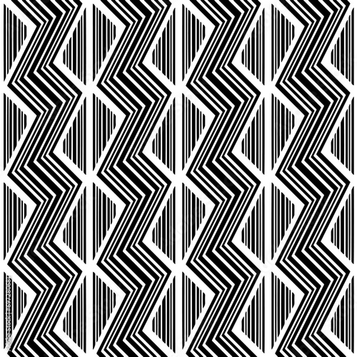 Abstract Shapes.Vector Seamless Black and White Pattern.Design element for prints, decoration, cover, textile, digital wallpaper, web background, wrapping paper, clothing, fabric, packaging, cards. 
