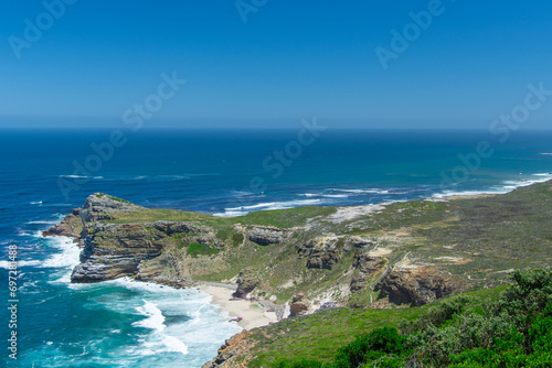 View of the famous Cape of Good Hope in South Africa