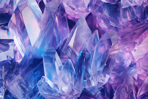 Background texture of purple crystals