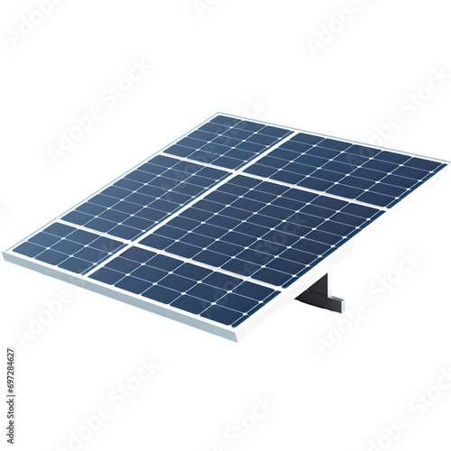 Solar panel isolated on transparent background