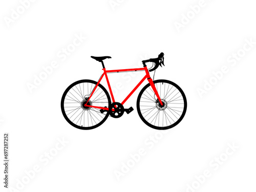 Racing f bicycle Vector. Cheerful active senior couple with bicycle in public park together having fun lifestyle. Perfect activities for elderly people.beautiful mountains bicycle Vector AI