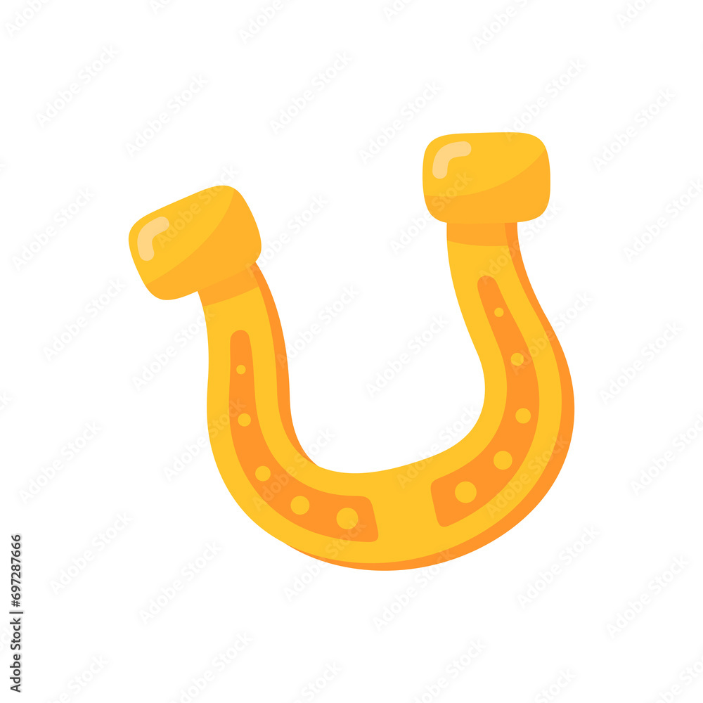 Golden Horseshoe Lucky Amulet Good Luck at St. Patrick's Festival Golden Horseshoe Lucky Amulet Good Luck at St. Patrick's Festival