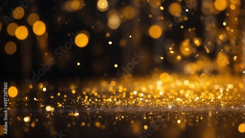 golden greeting card background