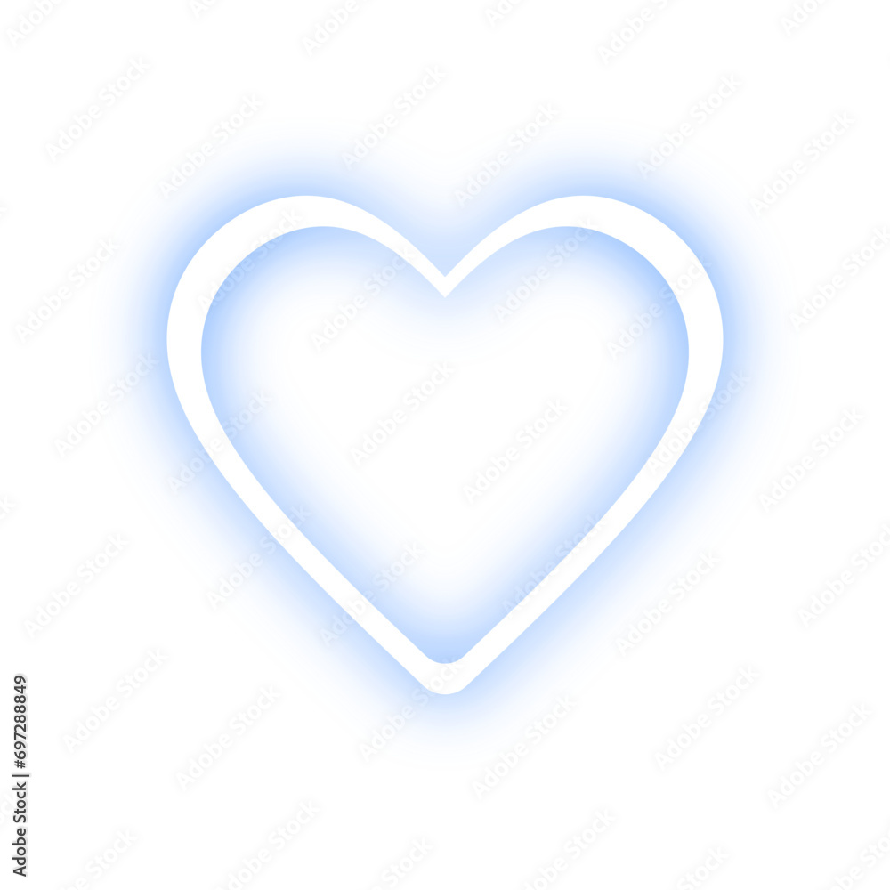 love or heart shape neon design element vector love or heart shape neon design element vector
