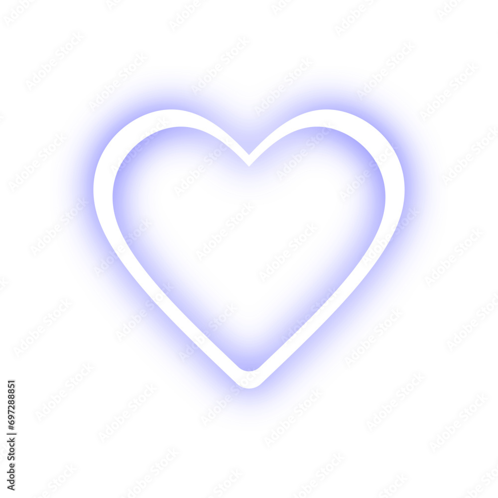 love or heart shape neon design element vector love or heart shape neon design element vector