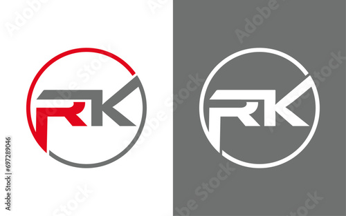 Free Download Circle RK letter logo design, Simple letter logo, Modern letter logo, Creative letter logo, Unique letter logo, Initial letter logo, Professional letter logo, Vector file & template - GFXLoad