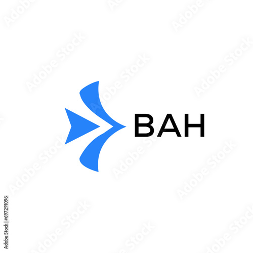 BAH Letter logo design template vector. BAH Business abstract connection vector logo. BAH icon circle logotype.
