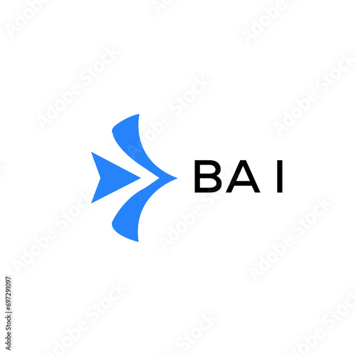 BAI Letter logo design template vector. BAI Business abstract connection vector logo. BAI icon circle logotype.
