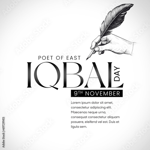 Iqbal day Social Media Artwork 