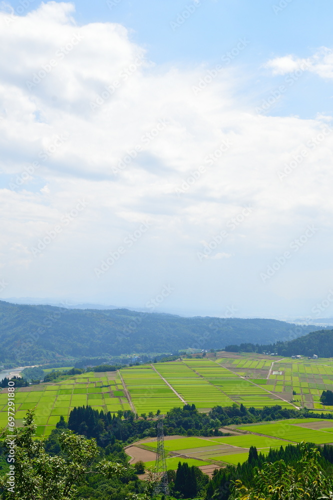 Obraz premium 山本山高原からの眺望（新潟県）