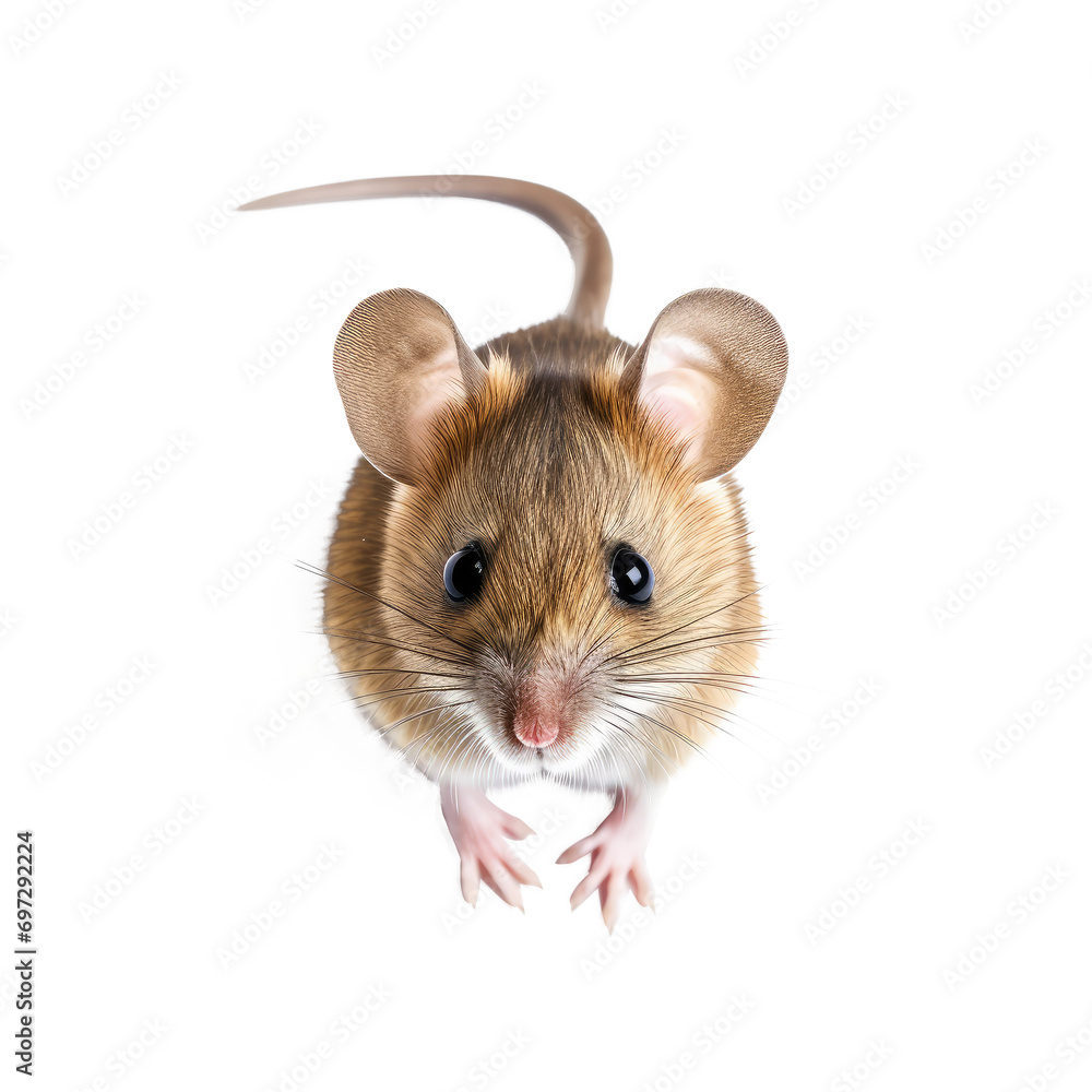mouse looking isolated on white