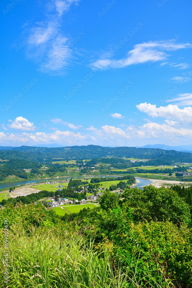 Obraz premium 沢山ポケットパークからの眺望（新潟県）