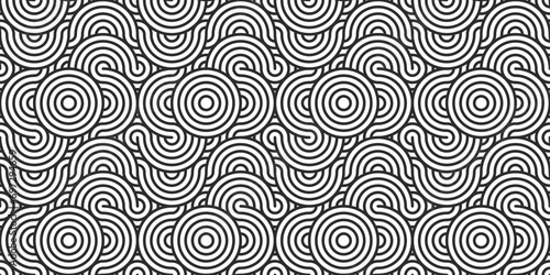 An optical pattern of circles and long lines that create a surround effect. Decorative swirl circles.
