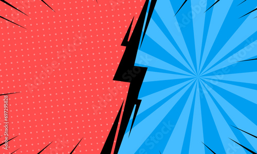 Fight backgrounds comics style design. Vector illustration