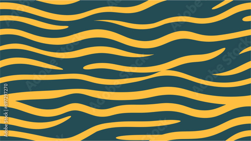 Vector illustration. Future mesh or sound grid. Modern stylish texture with wavy stripes. Topographic map a vector on a dark background. Flow wave with dot landscape. Seamless.