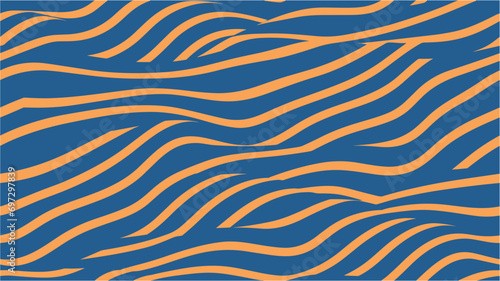 Vector illustration. A seamless vector background. Geometric wavy background. COVER DESIGN. Abstract Background. Abstract dynamic background. Figure for textiles.
