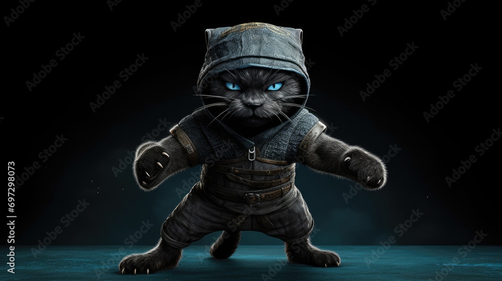 cute ninja cat. Created with generative AI.
cute ninja cat. Created with generative AI.