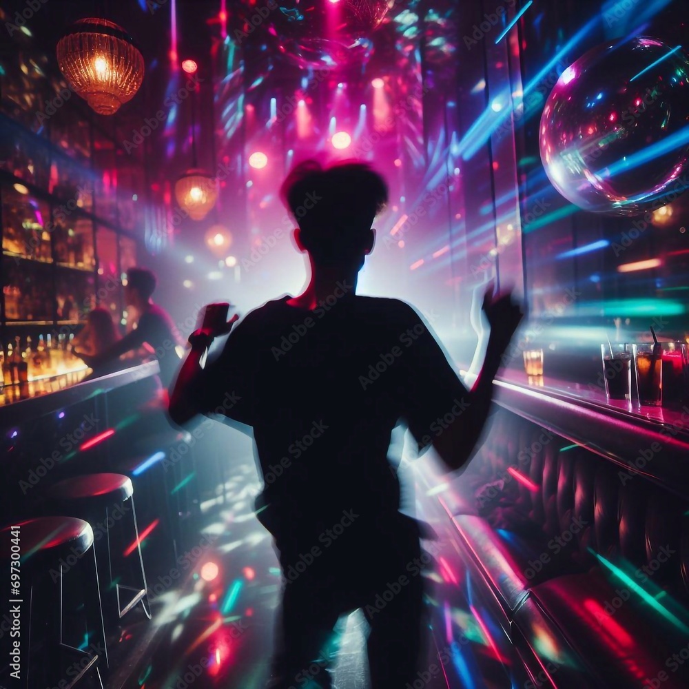 man dancing in nightclub