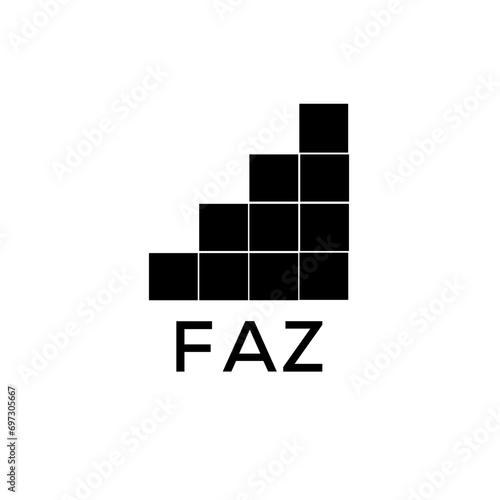 FAZ Letter logo design template vector. FAZ Business abstract connection vector logo. FAZ icon circle logotype.
