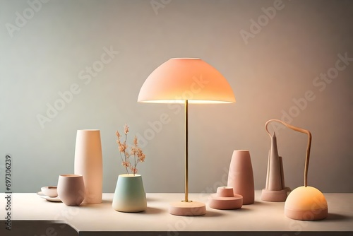 Lamp that casts a warm glow.