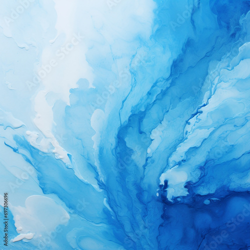 Blue watercolor. Ai generated
