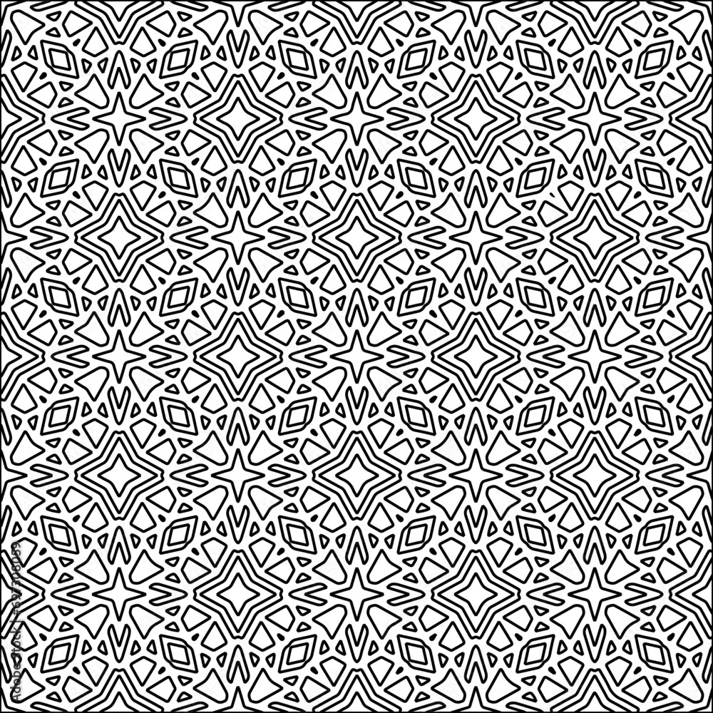 Abstract shapes from lines. Vector graphics for design. Black and white color. Simple pattern. Abstract shapes from lines. Vector graphics for design. Black and white color. Simple pattern.