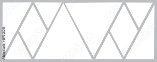 9 photo collage template. vector illustration, new collections