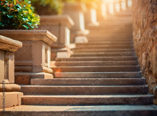 Stairs background, stone texture stairs closeup wallpaper