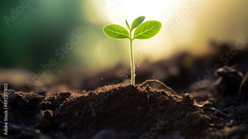 sprout growing in the soil