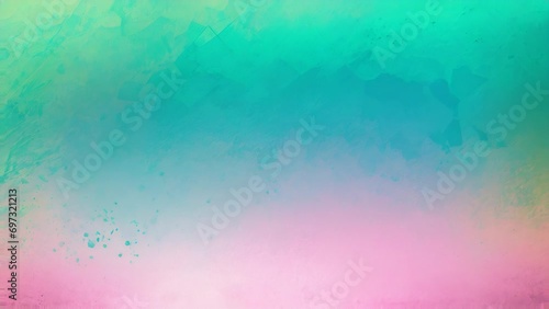 Minimalistic abstract gradient background with a smooth transition from turquoise photo