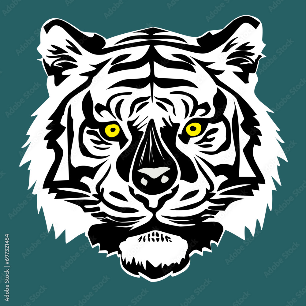 tiger head vector