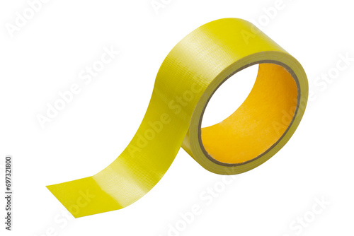 Wallpaper Mural Yellow tape roll isolated on white background. Torontodigital.ca