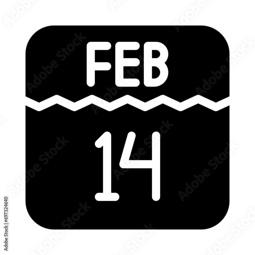 month calendar glyph icon