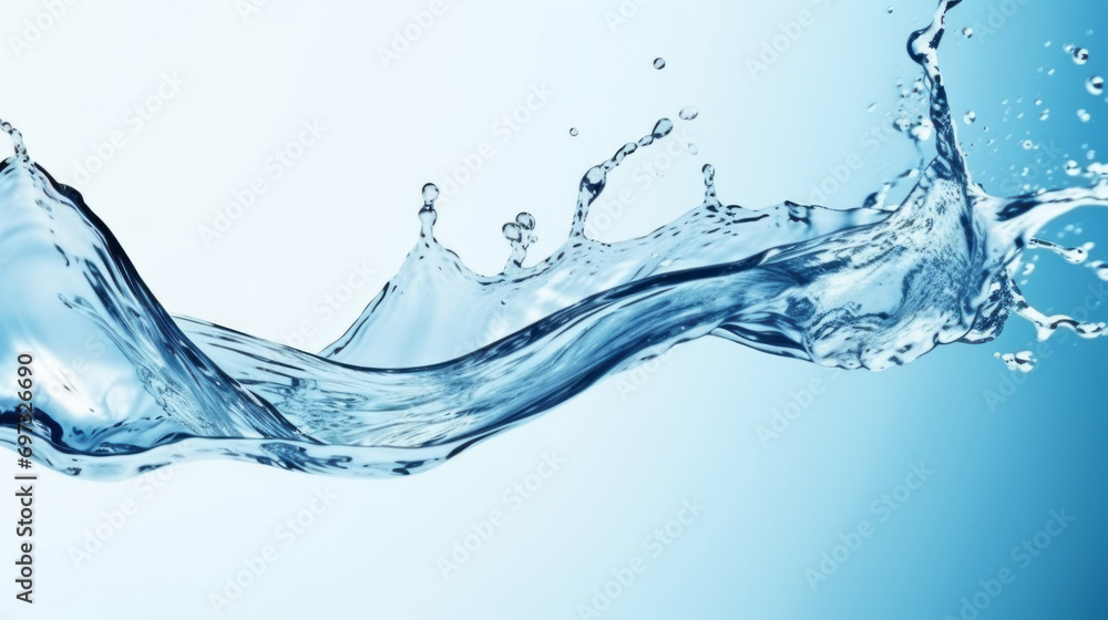 Water splash. Drops and splashes of pure transparent water Water splash. Drops and splashes of pure transparent water
