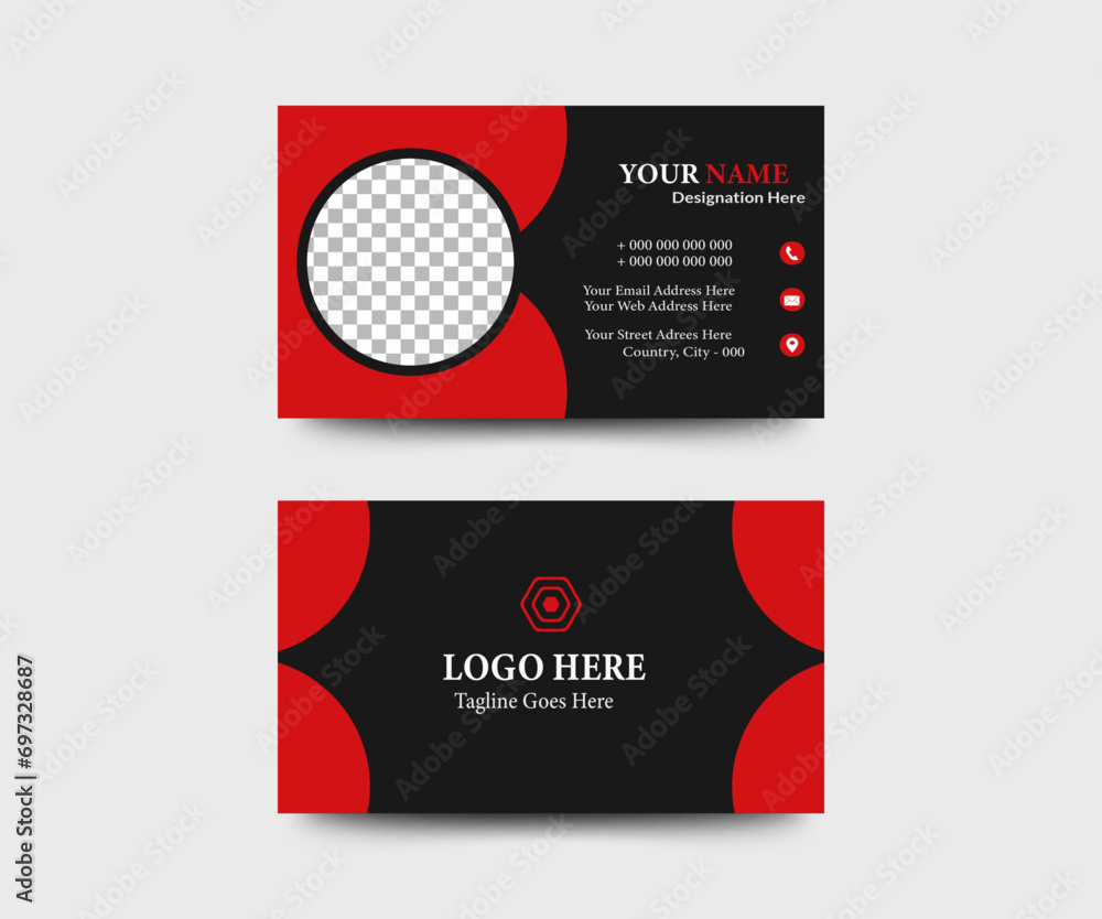 Vector business card and brand identity card design Vector business card and brand identity card design