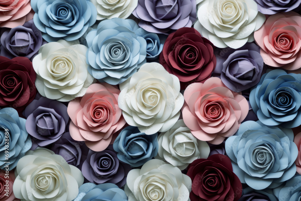 an arrangement of roses in different colors an arrangement of roses in different colors