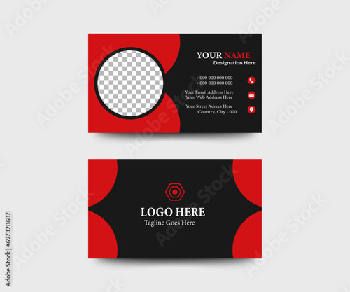 Vector business card and brand identity card design 